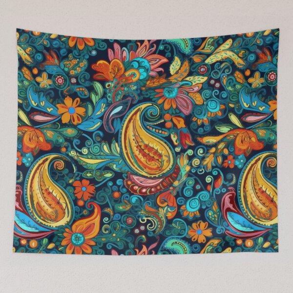 Item preview, Boho Paisley Dreams: A Spirited Paisley Pattern designed and sold by SpicyGraphicArt.