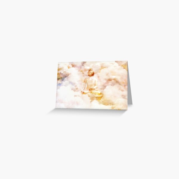 Buddha in the Clouds Greeting Card