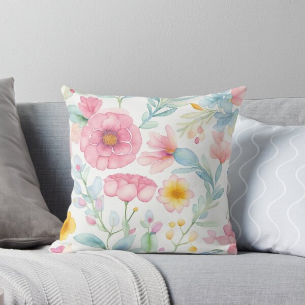 Artikelvorschau, Watercolor Soft Pastel Floral Pattern entworfen und verkauft von DeevaValli.