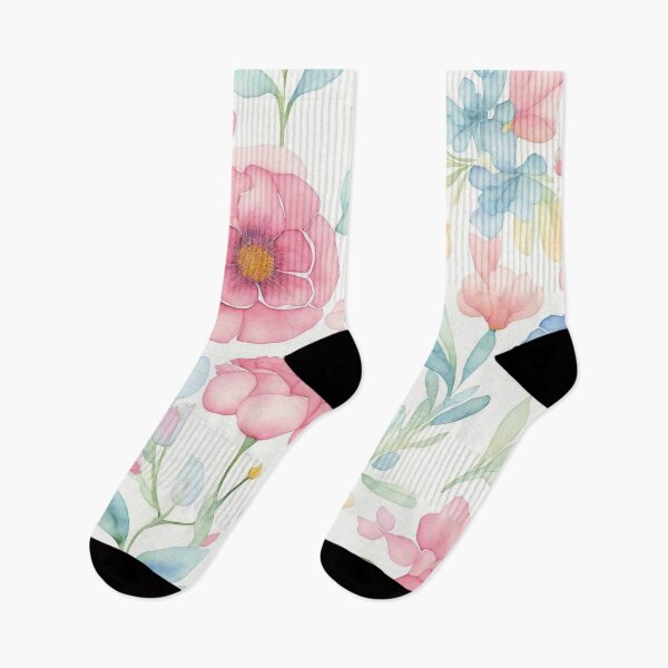 Artikelvorschau, Watercolor Soft Pastel Floral Pattern entworfen und verkauft von DeevaValli.