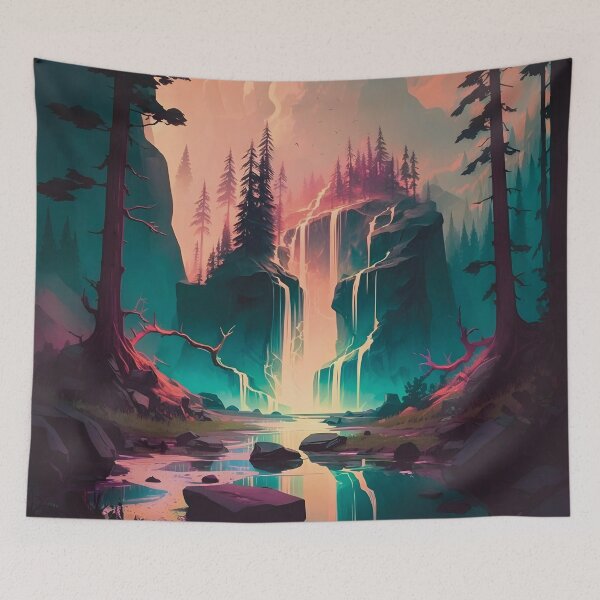 Item preview, Whispering Cascades designed and sold by TheDarkSheepCo.