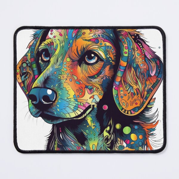 Item preview, Dazzling Dachshund Digital masterpiecework - Adorable Canine Creation with Quirky Whimsical Fun! designed and sold by DooodleGod.