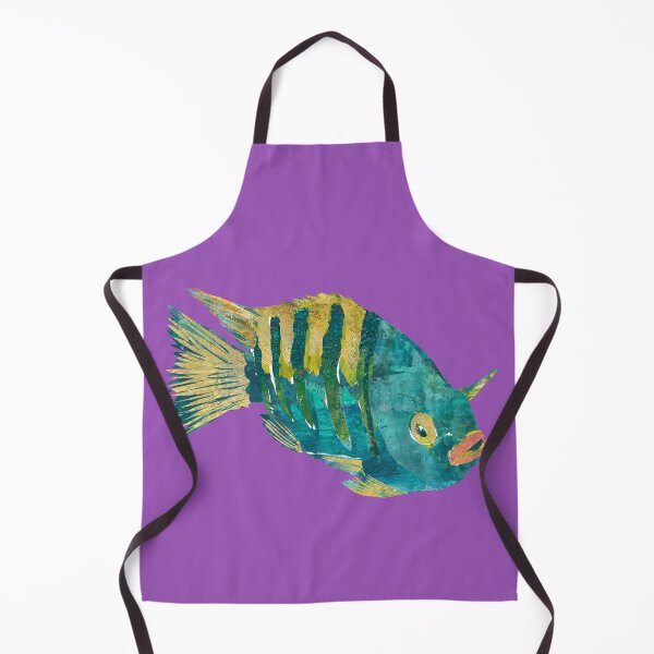 Item preview, Blue and Yellow Marine Saltwater Fish designed and sold by ginaisarty.