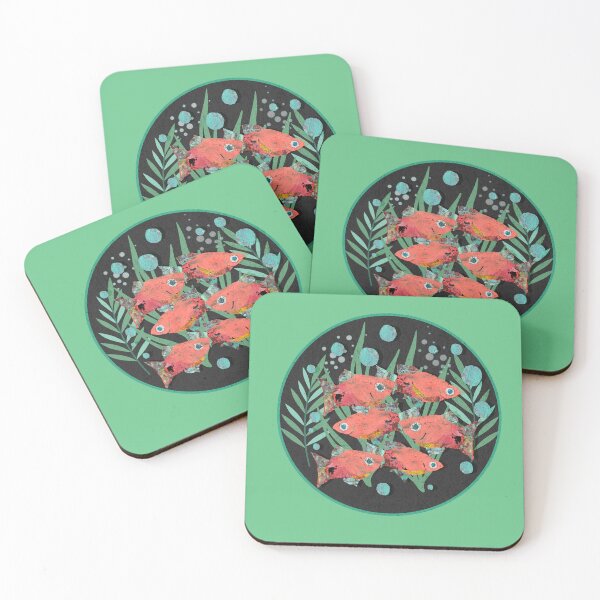 Item preview, School of Orange Platty Fish designed and sold by ginaisarty.