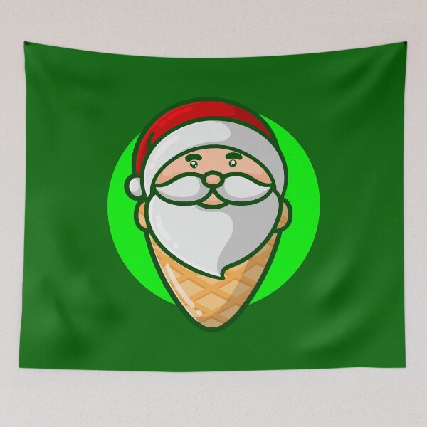 Item preview, ice cream cone santa funny christmas  designed and sold by Gossip Rag.