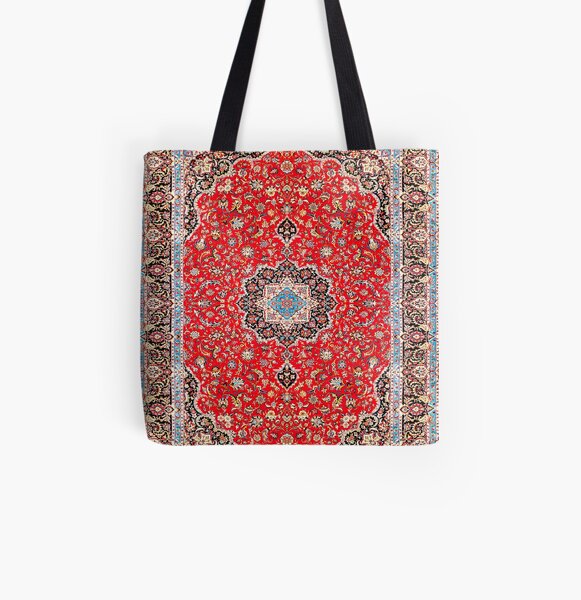 Persian Ornament Bag Floral Print Tote Bag Boho Tote Bag 