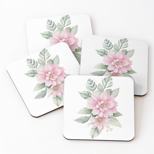 Item preview, watercolor peony like flower designed and sold by Harmonysens.