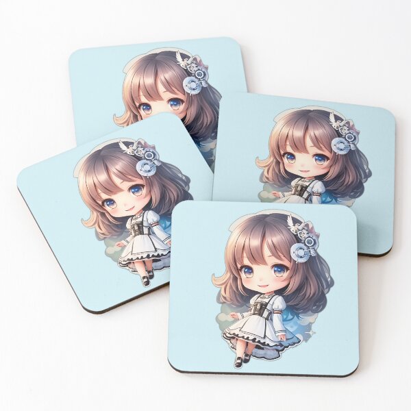Item preview, White Dress Original Cute Chibi Girl designed and sold by jp22yoshi.