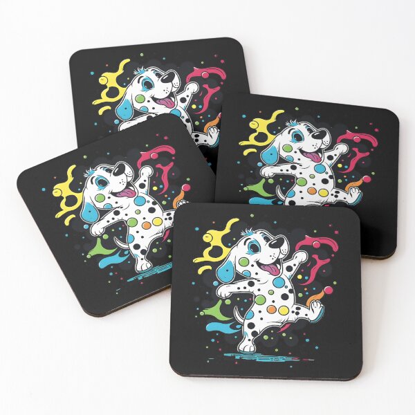 Item preview, Colorful Kawaii Dancing Dalmatian designed and sold by Leonardo Palumbo.