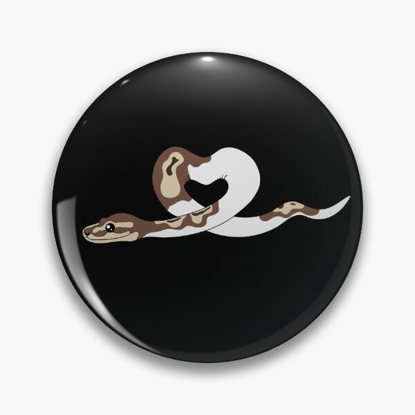 Item preview, Piebald Ball Python Heart designed and sold by eternallygifted.