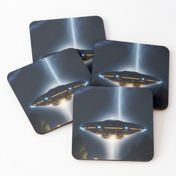 Item preview, A UFO Shoots a Beam to the Ground designed and sold by artwealllove.