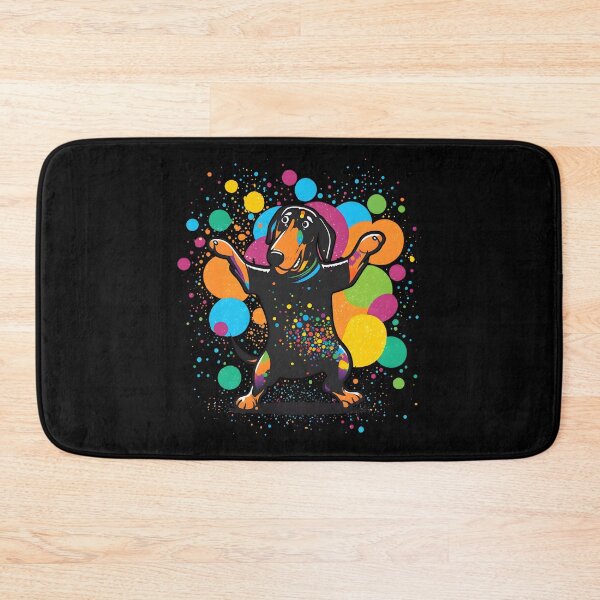 Item preview, Colorful Kawaii Dancing Dobermann designed and sold by Leonardo Palumbo.