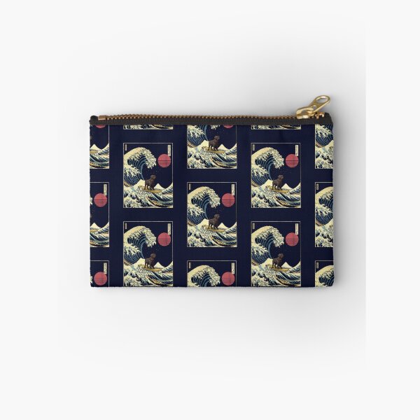 Item preview, Black Labrador Kanagawa Japanese Surfing Wave designed and sold by rafaeltto.