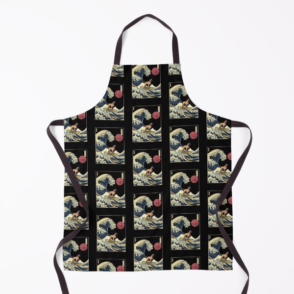 Item preview, Black Mouth Cur Kanagawa Japanese Surfing Wave designed and sold by rafaeltto.