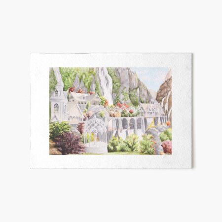 Elfenstadt-Aquarell Galeriedruck