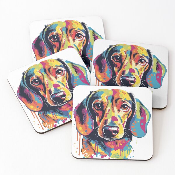 Item preview, Dachshund Pet Portrait: Playful & cute Pop masterpiece artwork for Barking designed and sold by DooodleGod.