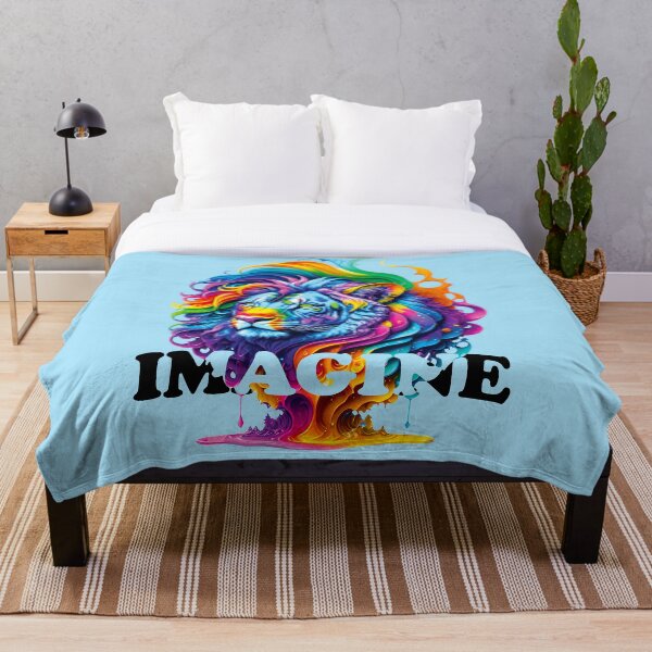 Item preview, León de colores del arco iris - Imagina designed and sold by PixelChameleon.