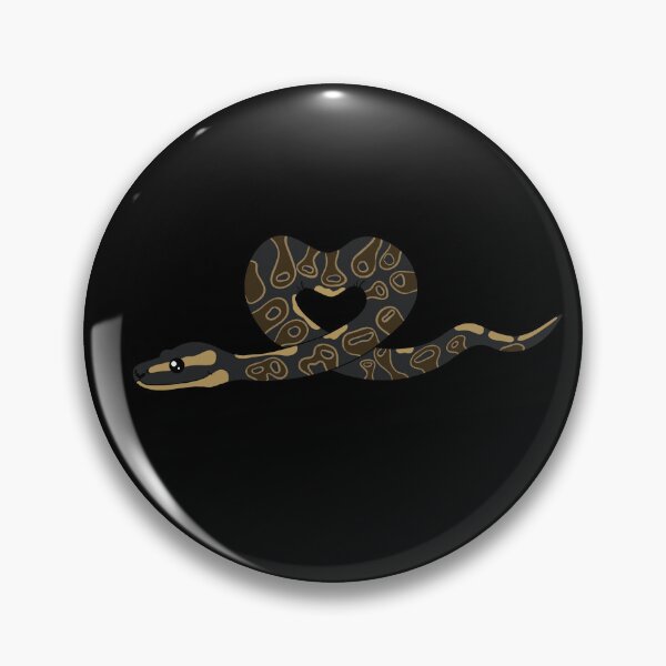 Item preview, Black Pastel Ball Python Heart designed and sold by eternallygifted.