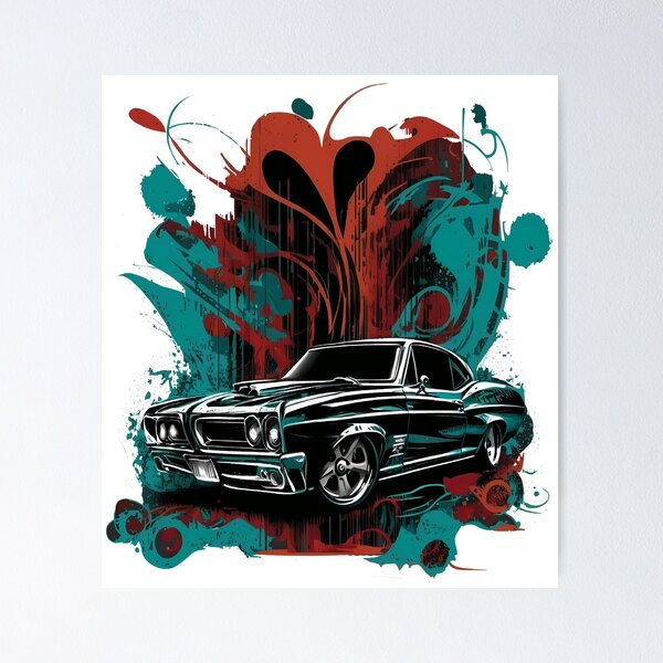 Item preview, Highly Collectible V8 Powerful Car, 1964 designed and sold by MVDigitalArt.