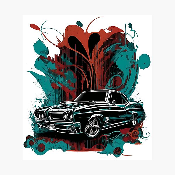 Item preview, Highly Collectible V8 Powerful Car, 1964 designed and sold by MVDigitalArt.