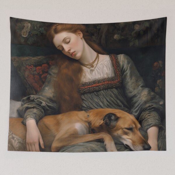 Item preview, Euphemia and her dog designed and sold by Phantasmagorium.