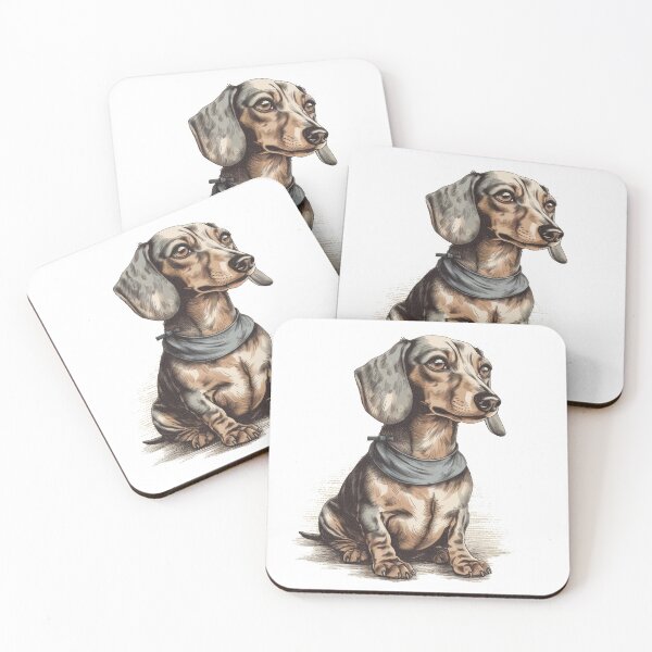 Item preview, Wiener Dog Wear: Vintage Dachshund artwork for Humorous Canine Owners - Retro Clothing, Perloved K-9 Cases, and Decor Items designed and sold by DooodleGod.