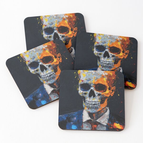 Item preview, Melancholy Bones: Acrylic Modern Art Skeleton Design V.25 designed and sold by Pexelpanoramas.