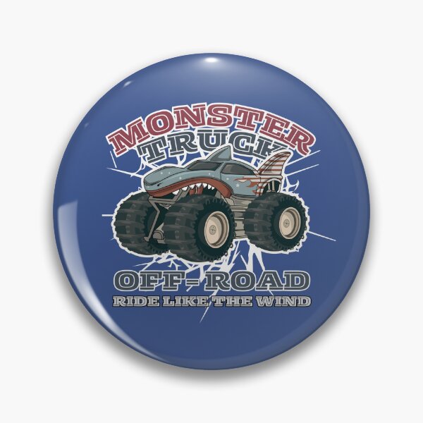 Item preview, Off Road Shark Monster Truck riding like the wind designed and sold by The magic  Yellow bus.