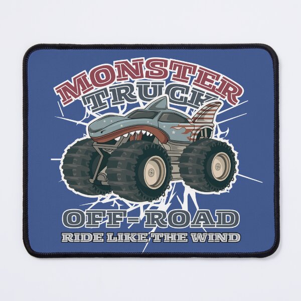 Item preview, Off Road Shark Monster Truck riding like the wind designed and sold by The magic  Yellow bus.