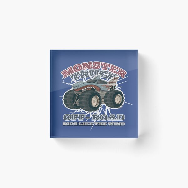 Item preview, Off Road Shark Monster Truck riding like the wind designed and sold by The magic  Yellow bus.