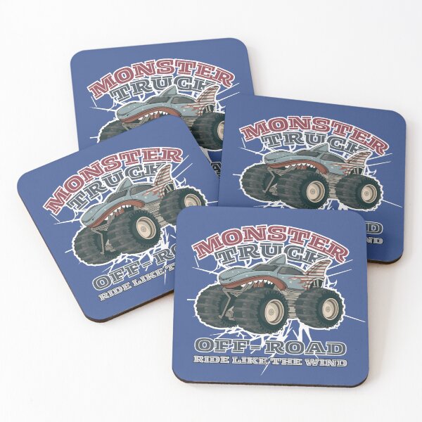Item preview, Off Road Shark Monster Truck riding like the wind designed and sold by The magic  Yellow bus.
