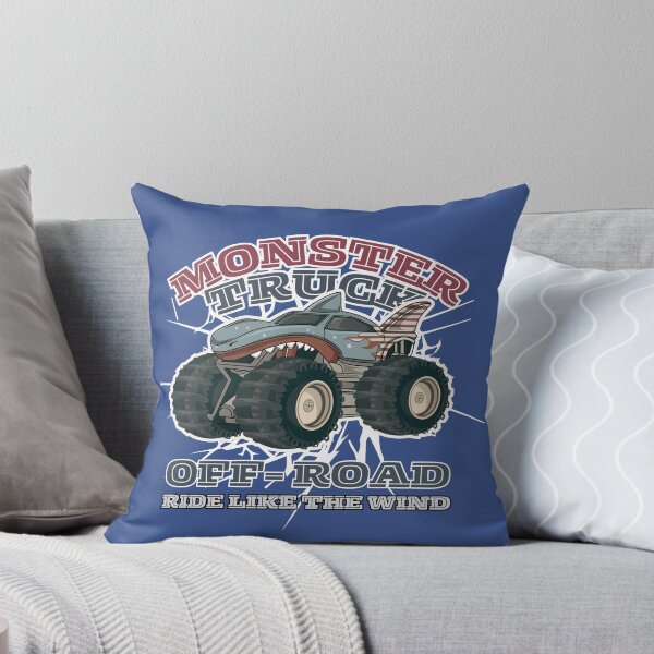 Item preview, Off Road Shark Monster Truck riding like the wind designed and sold by The magic  Yellow bus.
