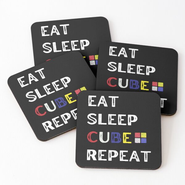 Item preview, Eat Sleep Cube Repeat Funny Cubes Puzzle Speed Cuber Gift  designed and sold by Anton Ashraf.