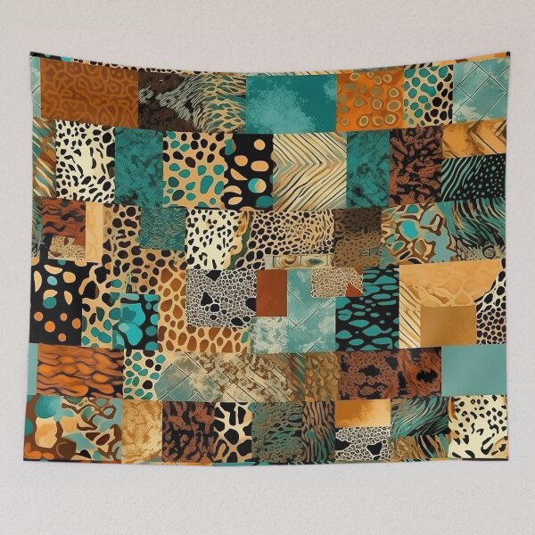 Item preview, Patchwork Leopard Pattern  designed and sold by JD72shirtshop.