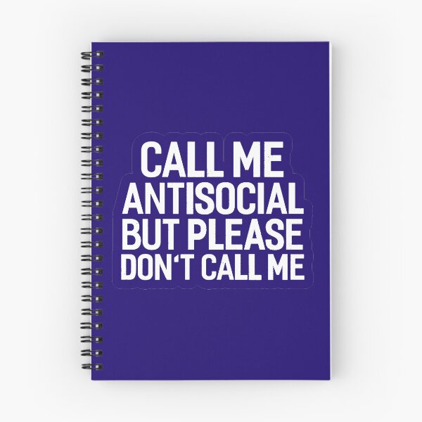 Aperçu de l'œuvre Appelez-moi antisocial mais s'il vous plaît ne m'appelez pas créée et vendue par Designedbygigy.