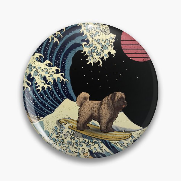 Item preview, Bouvier Des Flandres Kanagawa Japanese Surfing Wave designed and sold by rafaeltto.