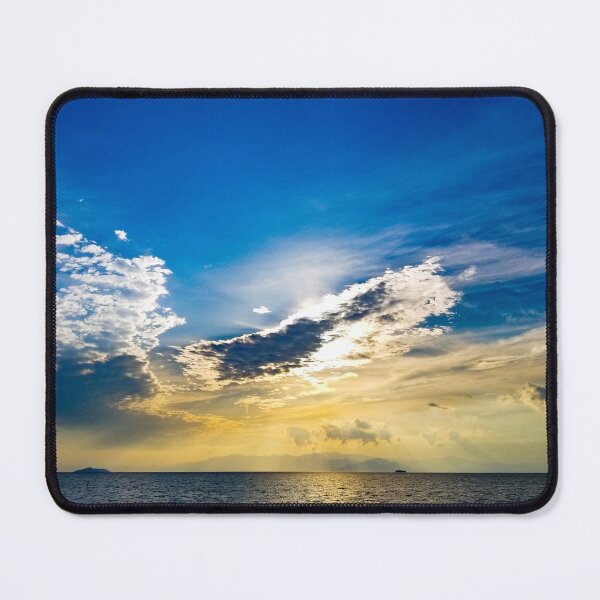 Item preview, Sunset streaked with rays and clouds designed and sold by Shizenkai.