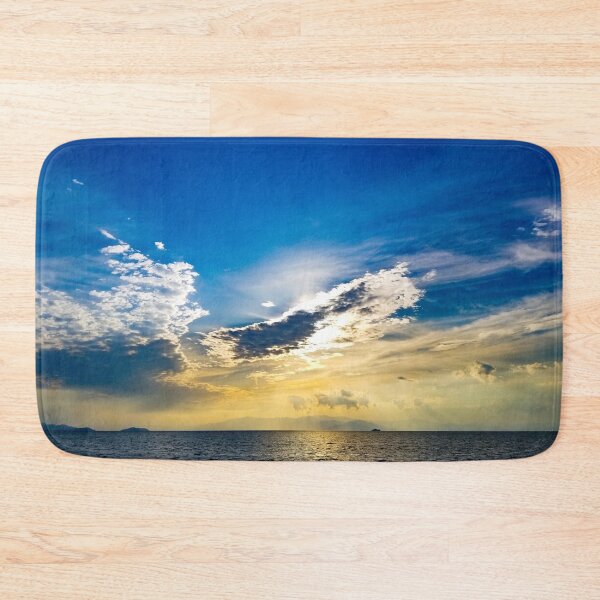 Item preview, Sunset streaked with rays and clouds designed and sold by Shizenkai.