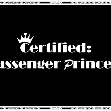 Certified Passenger Princess | Sticker