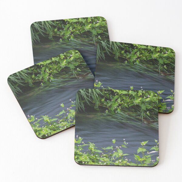 Item preview, Close up of lush foliage and a stream designed and sold by Shizenkai.