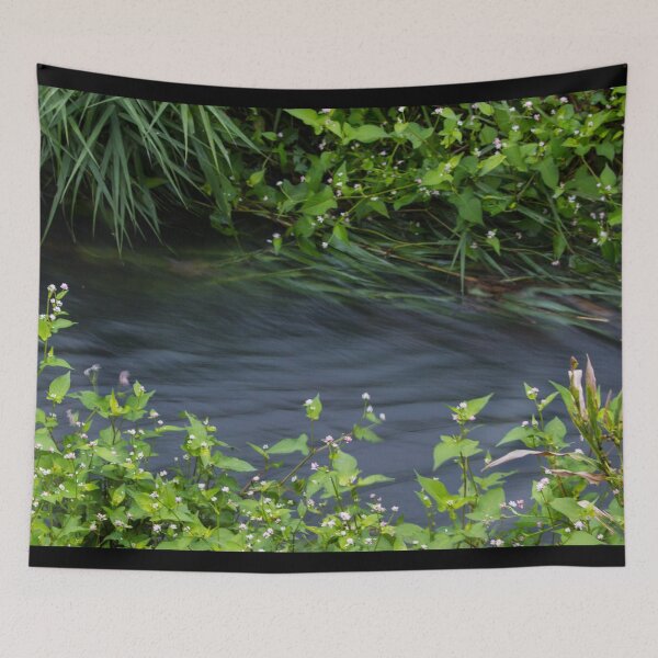 Item preview, Close up of lush foliage and a stream designed and sold by Shizenkai.