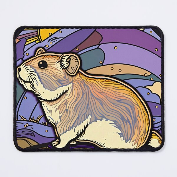 Item preview, Stained Glass Hamster designed and sold by RandomForestBot.