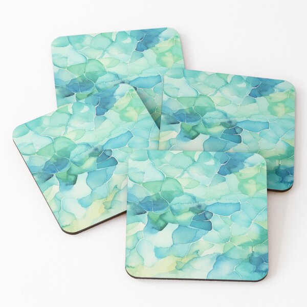 Item preview, pearl aqua color pattern 2 designed and sold by FlaskLab.