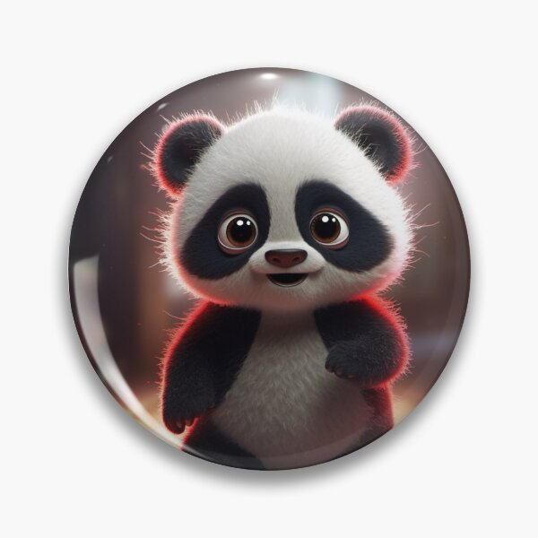Item preview,  red cute panda designed and sold by DigitalPixelize.