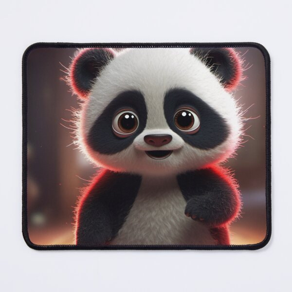 Item preview, red cute panda designed and sold by DigitalPixelize.