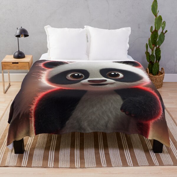 Item preview, red cute panda designed and sold by DigitalPixelize.