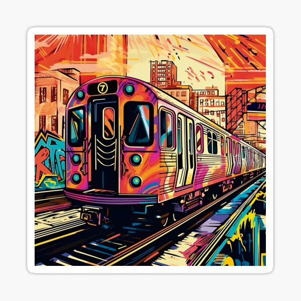 Item preview, NYC Train designed and sold by BuildWear.