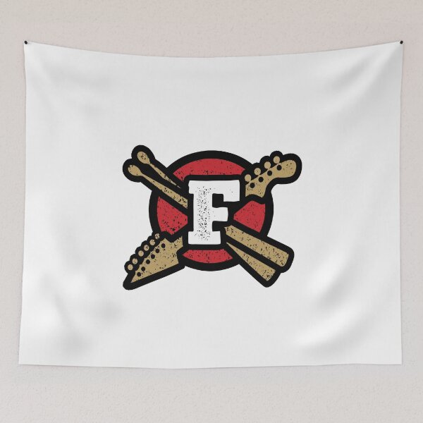 Item preview, Monogram F Vintage Rock And Roll Logo designed and sold by simplymonogram.