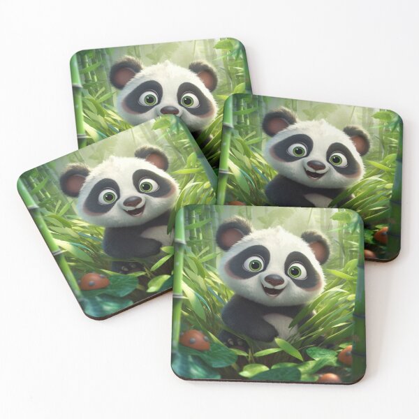 Item preview, cute panda green scenery designed and sold by DigitalPixelize.