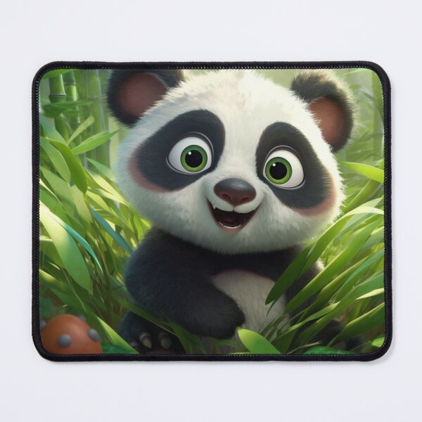 Item preview, cute panda green scenery designed and sold by DigitalPixelize.